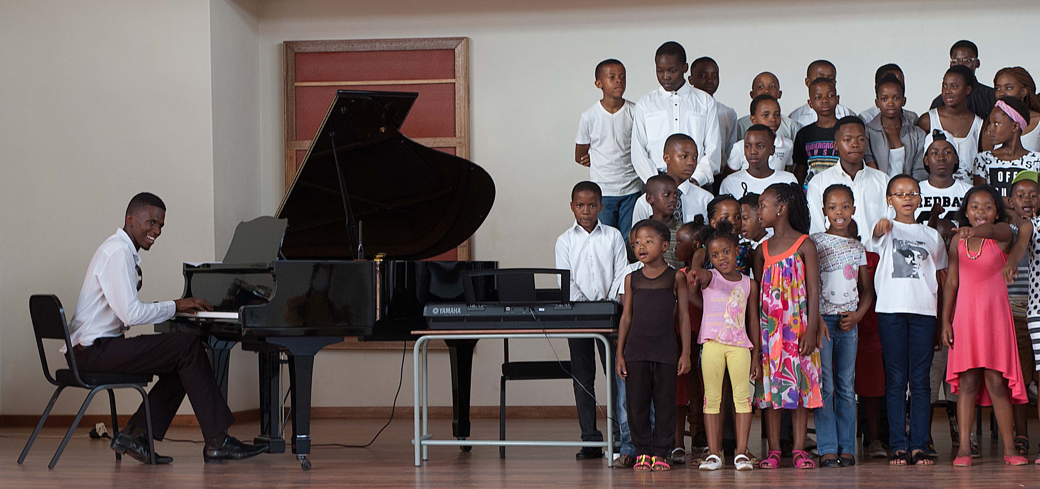 Grand Piano and Choir at Music Centre